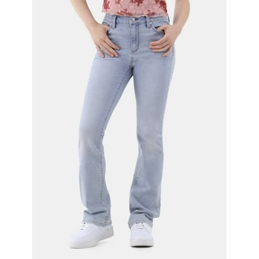 No Boundaries Mid Rise Bootcut Jeans, 32” Inseam, 1 or 2-Pack, Women’s