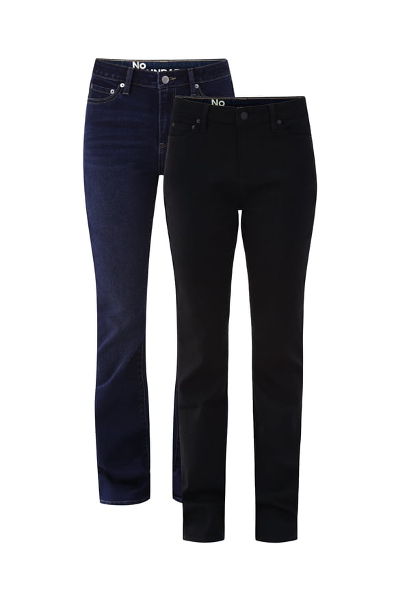 Mid Rise Bootcut Jeans, 32” Inseam, 1 or 2-Pack, Women’s