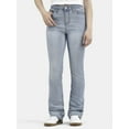 thumbnail image 1 of No Boundaries Mid Rise Bootcut Jeans, Women's, 2-Pack, Sizes 00-20, 1 of 7