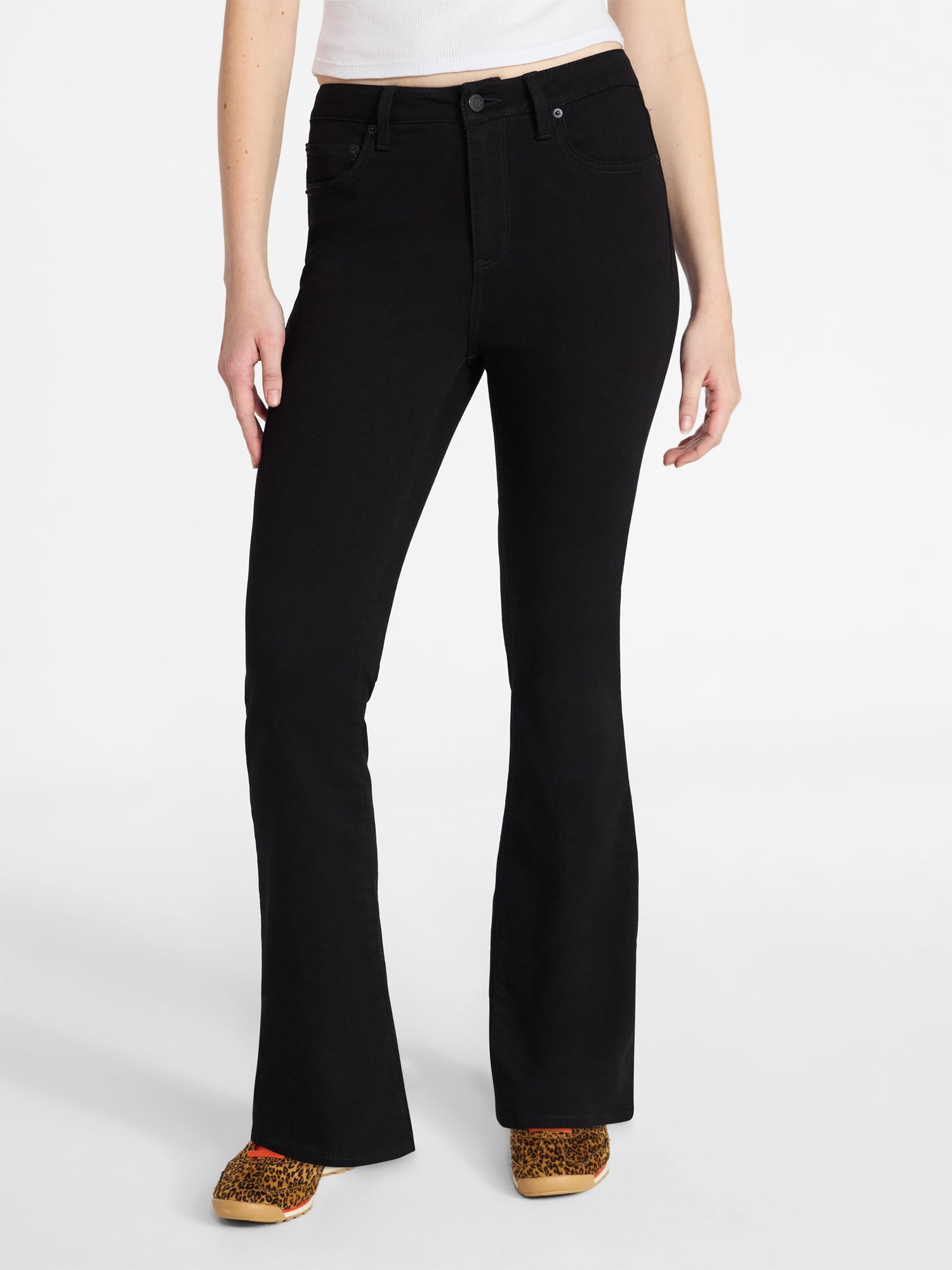 No Boundaries Plus Size Women's Mid Rise Bootcut Jeans 32 Inch Inseam ...