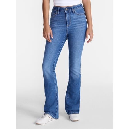 No Boundaries Stretch Denim Bootcut Jeans, 32" Inseam, Women's and Plus Sizes 00-28W