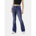 thumbnail image 1 of No Boundaries Mid Rise Flare Jeans, 32” Inseam, Women’s, 1 of 6
