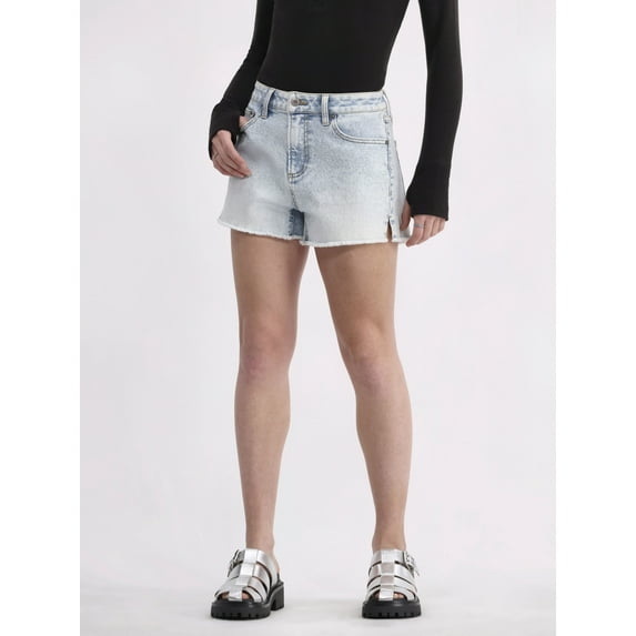 No Boundaries Women's Mid Rise Denim Short, Sizes 2-26W