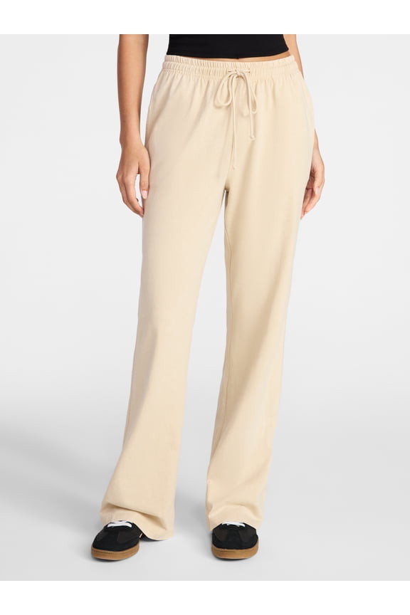 Cotton Mineral Wash Jersey Flare Pants, 31'' Inseam, Women's XXS-XXL