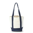 thumbnail image 1 of No Boundaries Mini Canvas Tote, Navy, Women's, 1 of 4