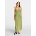thumbnail image 1 of No Boundaries Mix Media Maxi Dress, Women's Sizes XXS-XXL, 1 of 4