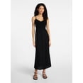 thumbnail image 1 of No Boundaries Mix Media Maxi Dress, Women's Sizes XXS-XXL, 1 of 4