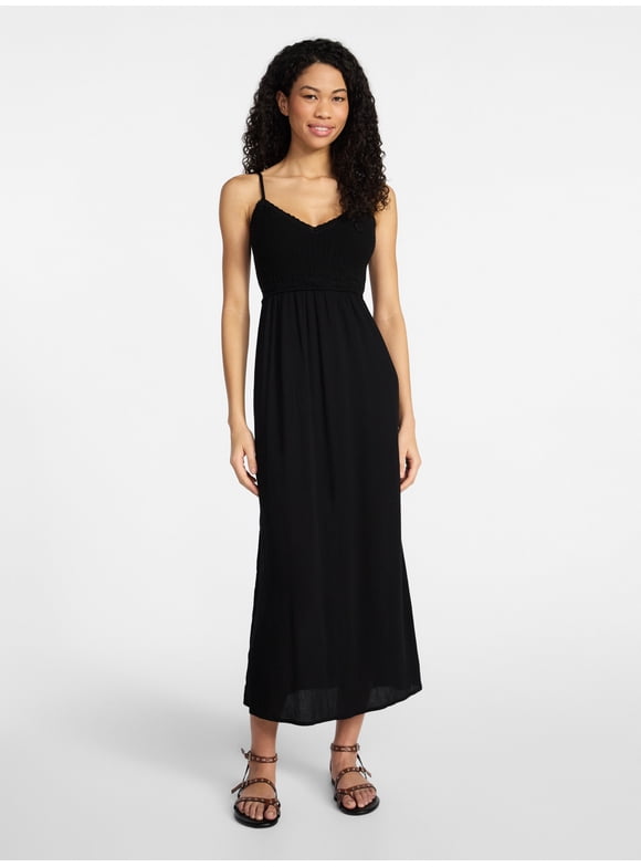 Mix Media Maxi Dress, Women's