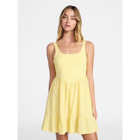 No Boundaries Mixed Media Mini Dress, Women's XXS-XXL