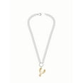 thumbnail image 1 of No Boundaries Mixed Metal Initial Bubble Letter Necklace, 1 Piece, Letter Y, 1 of 1