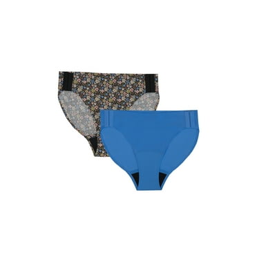 No Boundaries Moderate Adaptive Bikini Period Underwear, Sizes S - XXL, 2 Pack