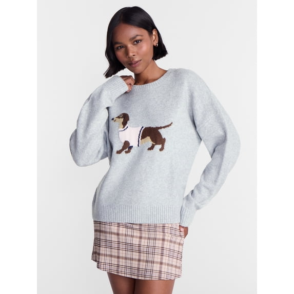 No Boundaries Motif Sweater, Lightweight, Women's and Women's Plus XXS-4X