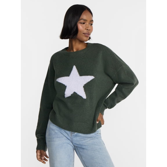 No Boundaries Motif Sweater, Lightweight, Women's and Women's Plus XXS-4X