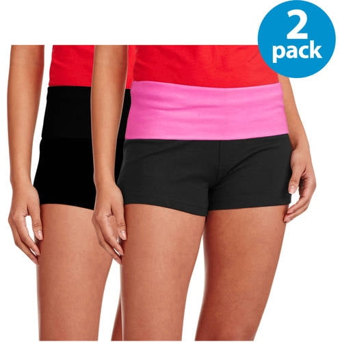 No Boundaries Nobo Knit Yoga Short 2pc Pack Walmart