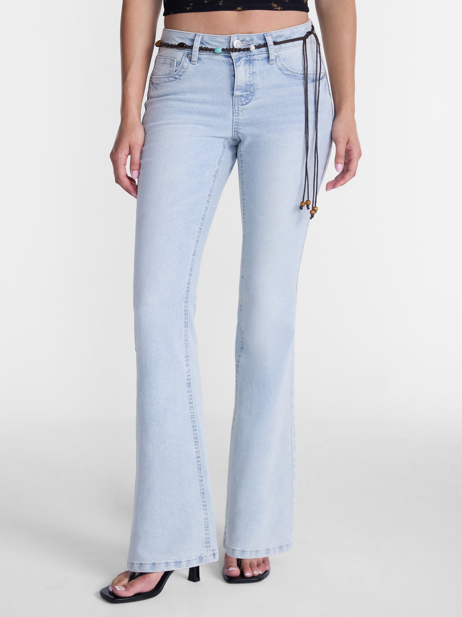 No Boundaries Novelty Stitch Bootcut Jeans, 32.5" Inseam, Women's 00-20