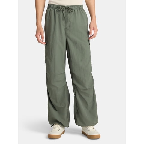 Nylon Parachute Cargo Pants, Men's & Big Men's