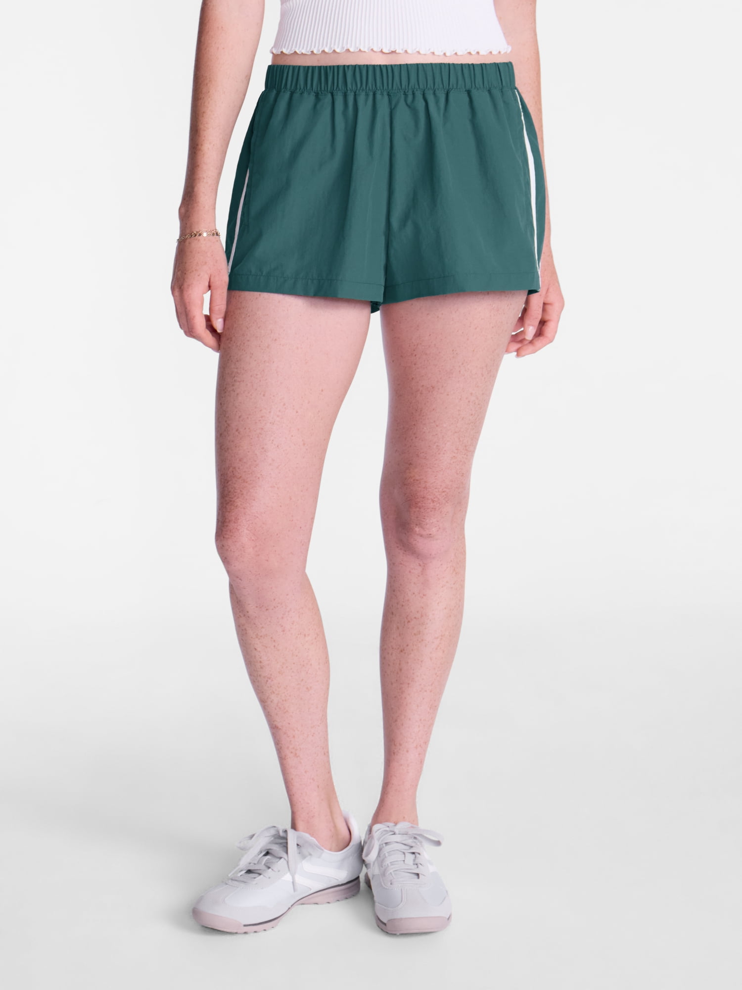 No Boundaries Nylon Track Shorts, 2'' Inseam, Women's XXS-XXL