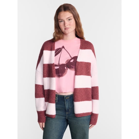 No Boundaries Women's Open Front Cardigan, Women's XXS-4X