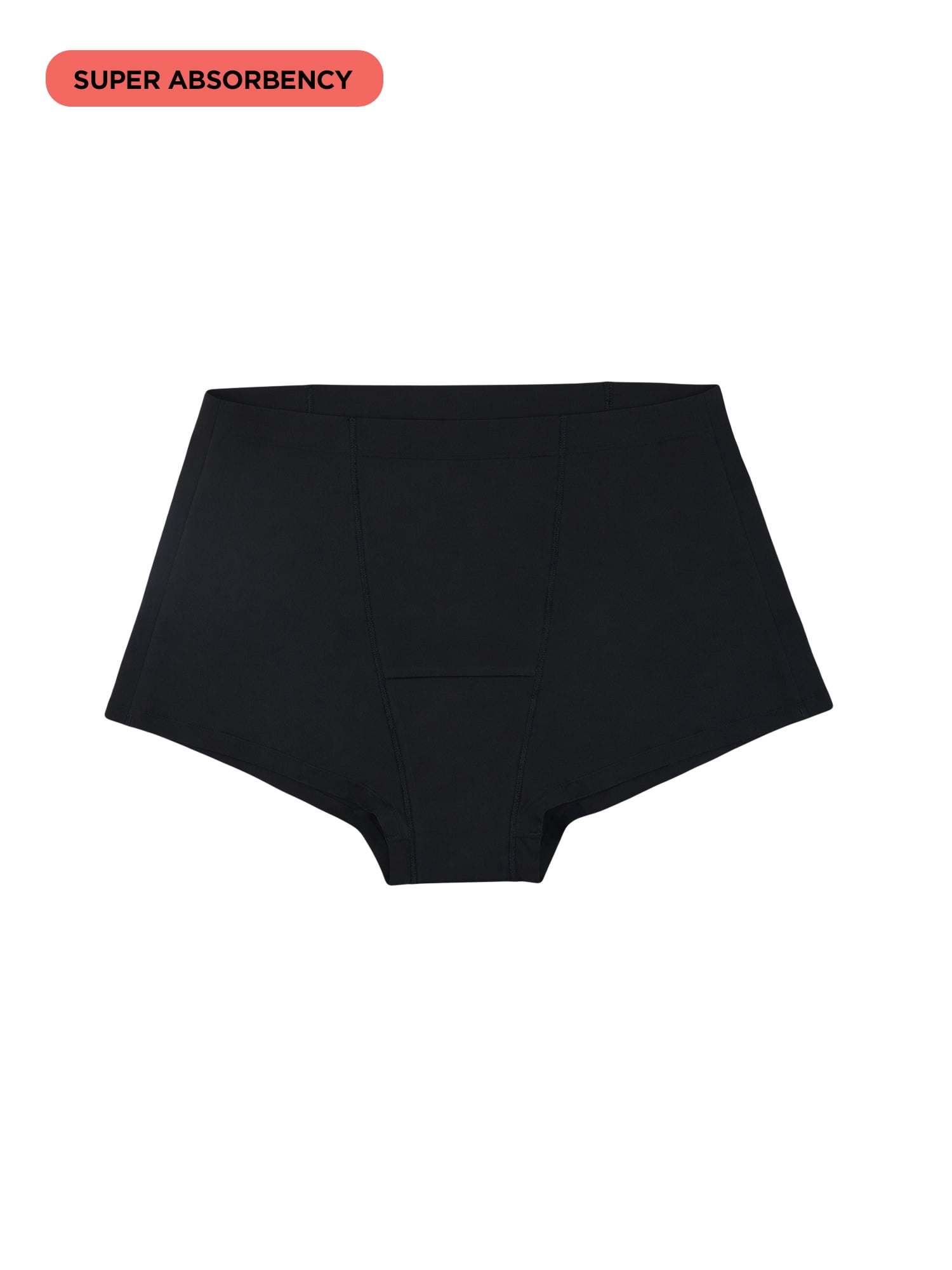 No Boundaries Overnight Short Super Absorbency Leakproof Period Underwear, XS - XXL