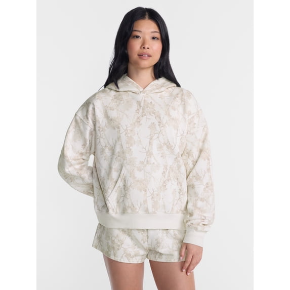 No Boundaries Oversized Fleece Hoodie, Women's and Women's Plus Sizes XXS-4X