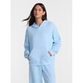 thumbnail image 1 of No Boundaries Oversized Fleece Hoodie, Women's and Women's Plus Sizes XXS-4X, 1 of 5