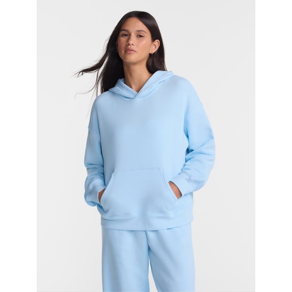 No Boundaries Oversized Fleece Hoodie, Women's and Women's Plus Sizes XXS-4X