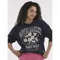 thumbnail image 1 of No Boundaries Oversized Graphic Crewneck Sweatshirt, Midweight, Women's and Women's Plus, 1 of 5