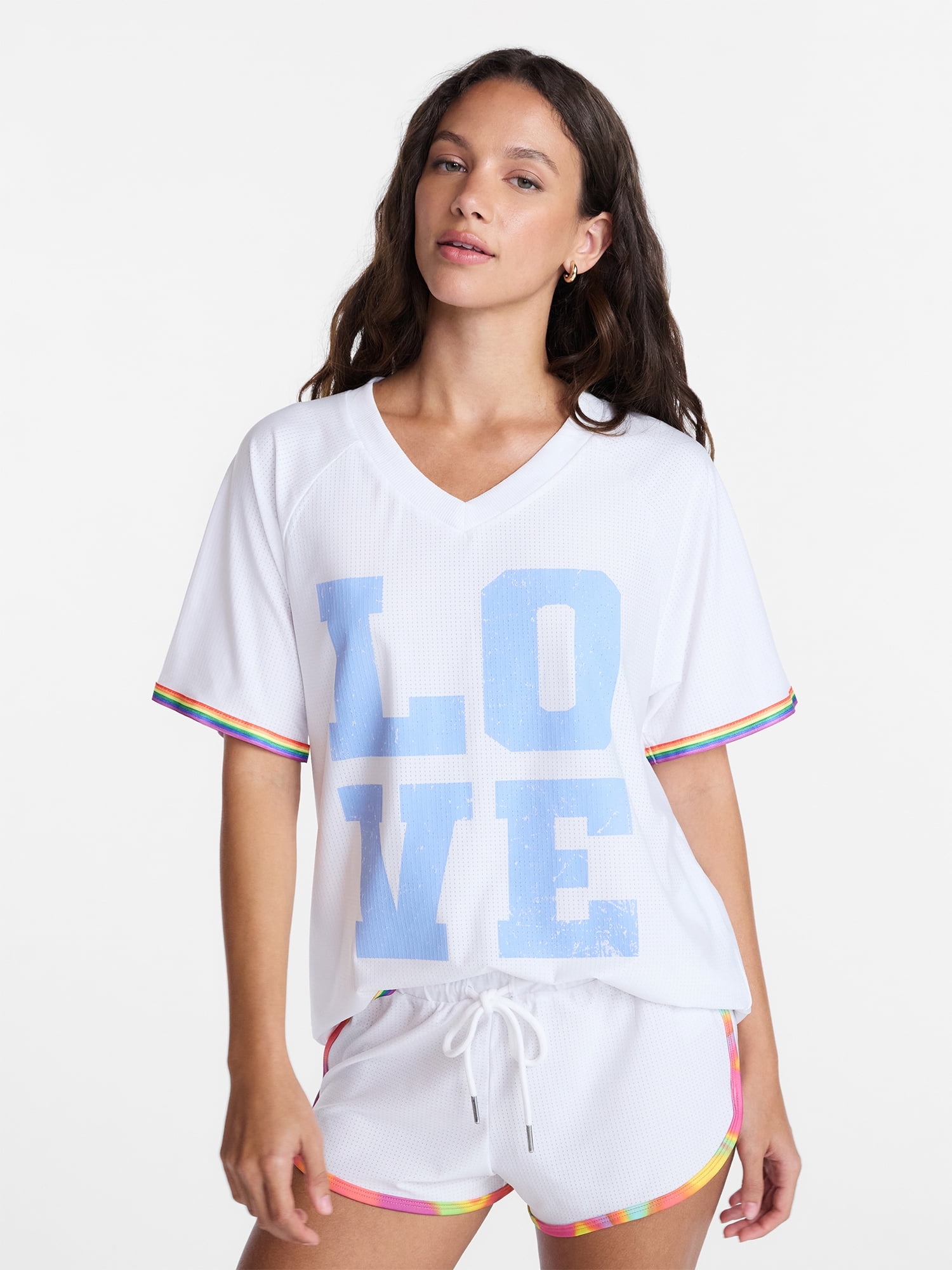 No Boundaries Pride Oversized Graphic Jersey, Women's XXS-XXL