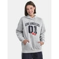 thumbnail image 1 of No Boundaries Oversized Printed Hoodie, Women's and Women’s Plus, 1 of 5