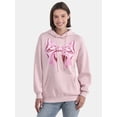 thumbnail image 1 of No Boundaries Oversized Printed Hoodie, Women's and Women’s Plus, 1 of 5