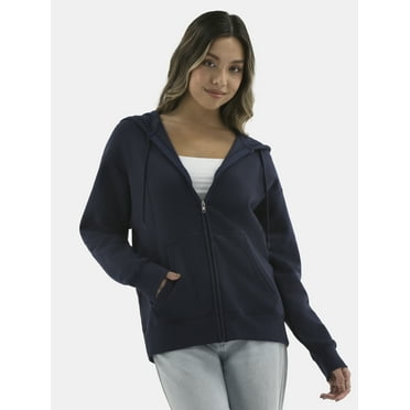 No Boundaries Oversized Zip Hoodie, Women’s