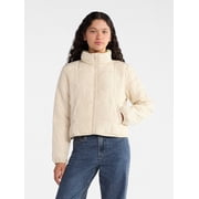 No Boundaries Packable Puffer Jacket, Women's and Women's Plus Sizes XS-4X