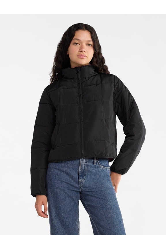 Packable Puffer Jacket, Women's and Women's Plus Sizes XS-4X