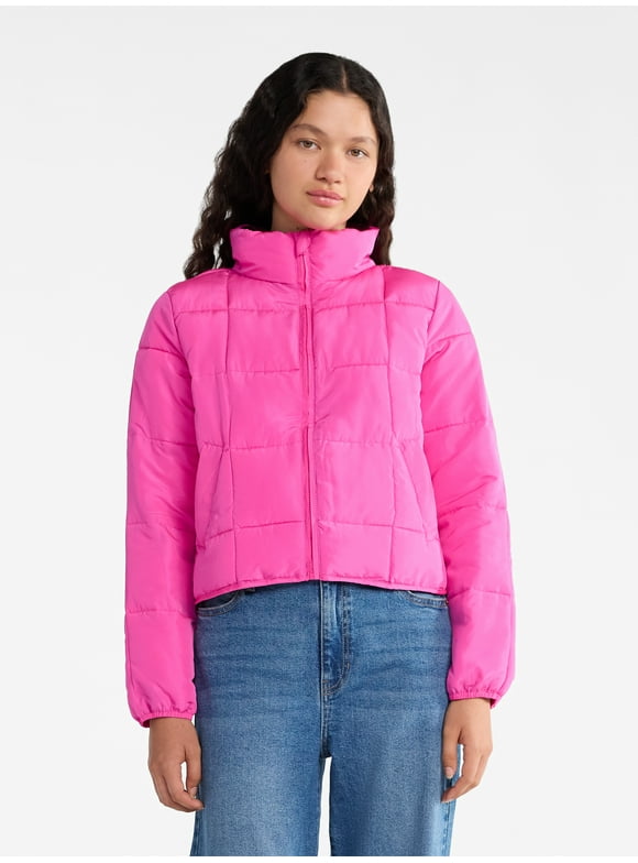 Packable Puffer Jacket, Women's and Women's Plus Sizes XS-4X