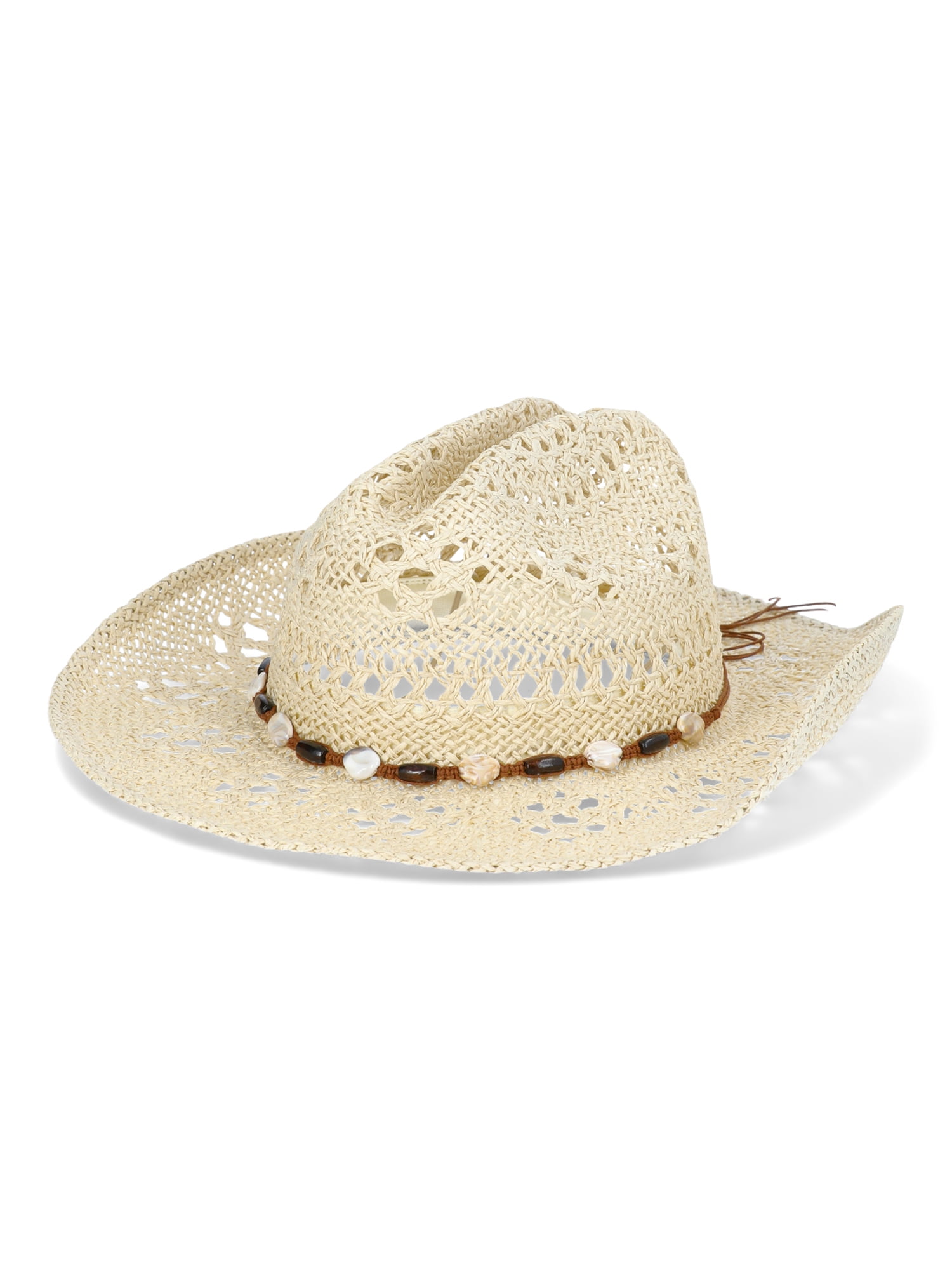 No Boundaries Paper Rancher Hat, Women’s, One Size, Tan