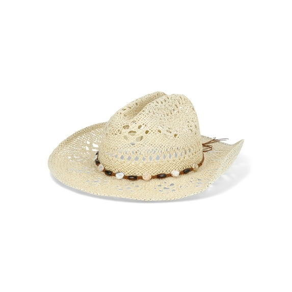 No Boundaries Paper Rancher Hat, Women’s, One Size, Tan