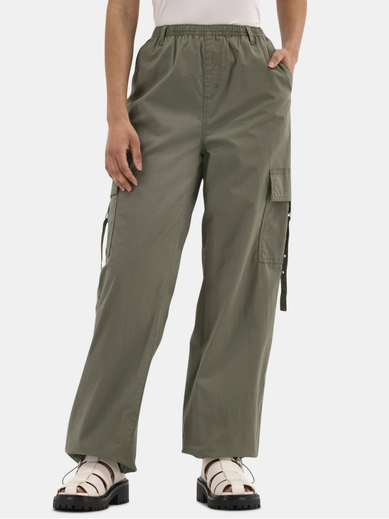 No Boundaries Parachute Pants with Grommets, 31'' Inseam