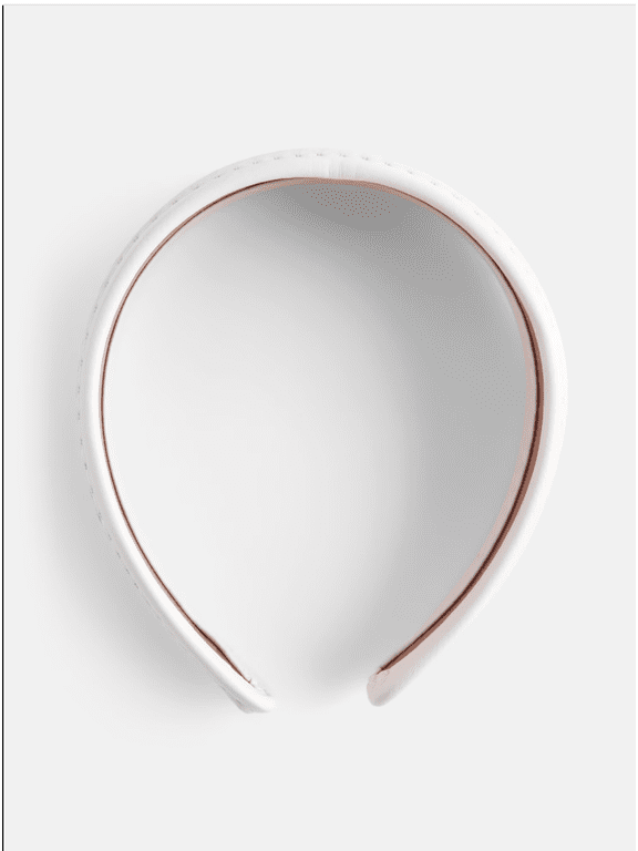Patent Headband, Women's, Blue/Ivory