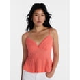 thumbnail image 1 of No Boundaries Peplum Lace Cami Top, Women’s XXS-XXL, 1 of 5