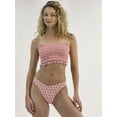 thumbnail image 1 of No Boundaries Eyelet Bandeau Swim Top, Sizes XXS-XXL, 1 of 6