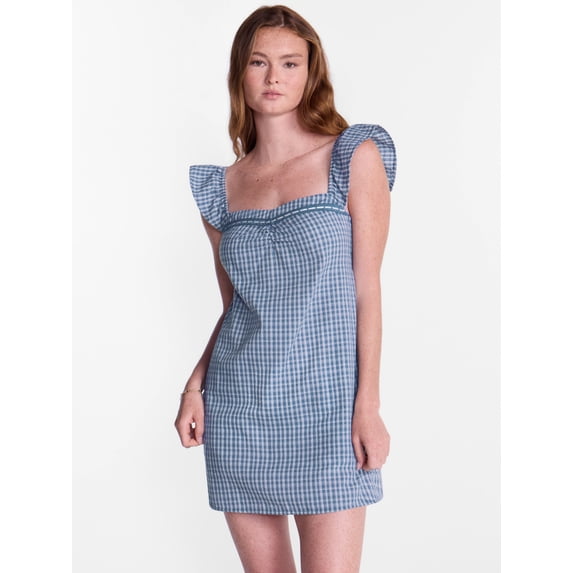 No Boundaries Plaid Picnic Mini Dress, Women’s XXS-XXL