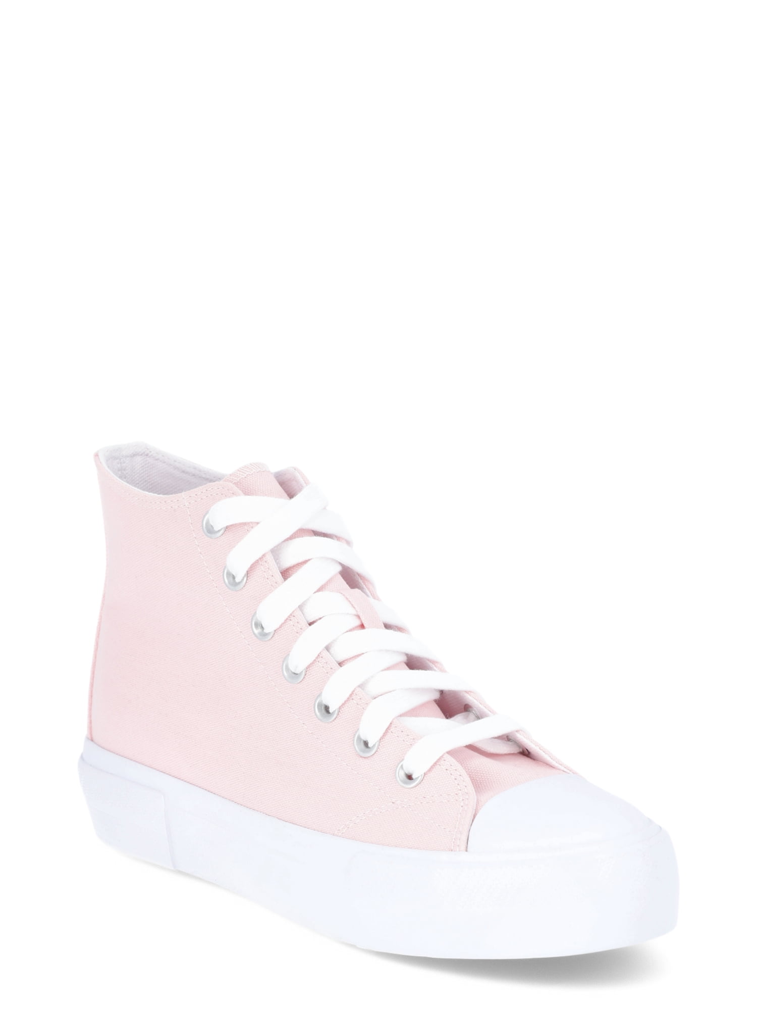 No Boundaries Platform Lace Up Hi Top Sneakers, Women's