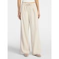 thumbnail image 1 of No Boundaries Pleated Trousers with Piping, 30" Inseam, Women's XXS-XXL, 1 of 5