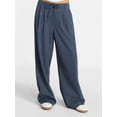 thumbnail image 1 of No Boundaries Pleated Trousers with Piping, 30" Inseam, Women's XXS-XXL, 1 of 5