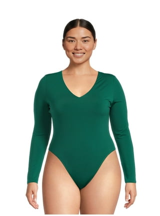 KAL'ANWEI Long Sleeve Bodysuit Plus Size Body Mujer XL 3XL 5XL