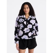 No Boundaries Plush Half-Zip Pullover, Women's and Plus