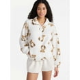 thumbnail image 1 of No Boundaries Plush Half-Zip Pullover, Women's and Plus, 1 of 5