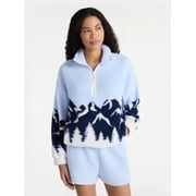 NO BOUNDARIES Plush Half-Zip Pullover, Women's