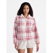 No Boundaries Plush Half-Zip Pullover, Women's and Plus
