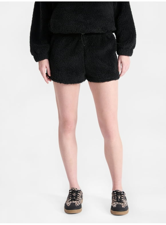Plush Bungee Cord Shorts, Women's